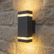 Highlined UpDown Wall Light Charcoal Highlined UpDown Wall Light Charcoal